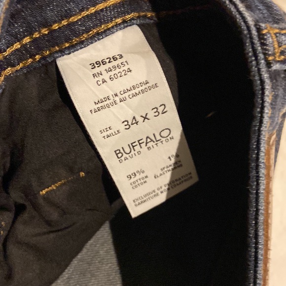 Men’s Buffalo straight jeans size 34x32 - Picture 3 of 5
